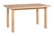 Eichenfarbener Esstisch TAISIA, leicht kombinierbar, viel Platz, Abmessung 80 x 140/180 cm (B x T), Tischplattenhöhe von 32 mm, robuste Holzfüße