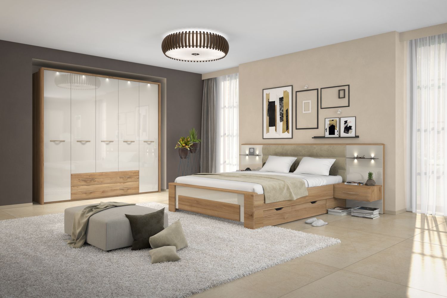 Schlafzimmer Feeling: Gemütlich In Beige