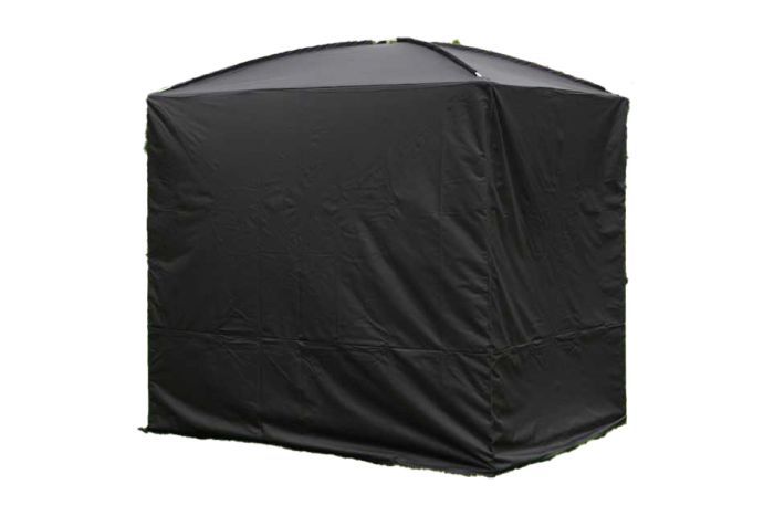 Cover für Loungebett Paris in Schwarz aus Polyester, Outdoormöbel / Gartenmöbel