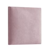 Polsterpaneele, 10er Set, Farbe: Rosa, Bezug: Velour, Maße: 38 x 40 cm