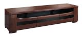 Langes TV-Board / TV-Möbel mit Push-to-open Funktion Krasno 10, Eiche Massivholz, zwei Fächer, Maße: 42 x 182 x 53 cm, elegantes Design