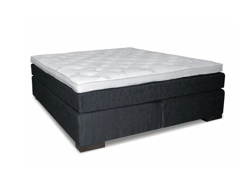 Boxspringbett EBON, Box: Bonellfederkern, Matratze:  5 - Zonen Taschenfederkern, Top Matress: Schaumstoff -  Abmessung: 140 x 200 cm