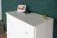 Weiße Kommode aus Kiefer massiv Vollholz lackiert Junco 165, sehr gute Stabilität, 100 x 80 x 42 cm, mit zwei Schubladen und zwei Fächer