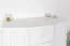 Moderne weiße Kommode Kiefer Vollholz Junco 168, langlebig, 100 x 100 x 47 cm, sehr geräumig, 4 Schubladen und 6 Fächer, hochwertig verarbeitet