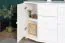 Weiße Kommode Junco 171, Kiefer Vollholz, 78 x 100 x 47 cm, mit 3 Schubladen und 4 Fächern, robuste und stabile Ausführung, besonders langlebig, modern
