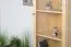 Wohnzimmerschrank, Vitrine, 65 cm breit, Kiefernholz massiv, Farbe: Natur